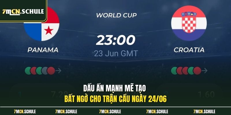 Dấu ấn mạnh mẽ tạo bất ngờ cho trận cầu ngày 24/06