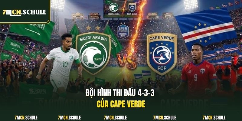 Đội hình thi đấu 4-3-3 của Cape Verde